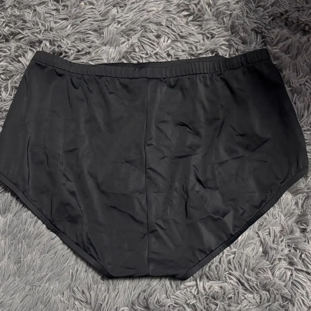 Azul Womens Black High Waisted Bikini Swim Bottoms 16W 6JLEC50W